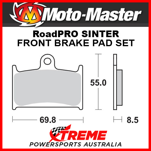 Moto-Master Triumph 1699 Thunderbird Commander 2014-2017 RoadPRO Ceramic Front Brake Pad 402404