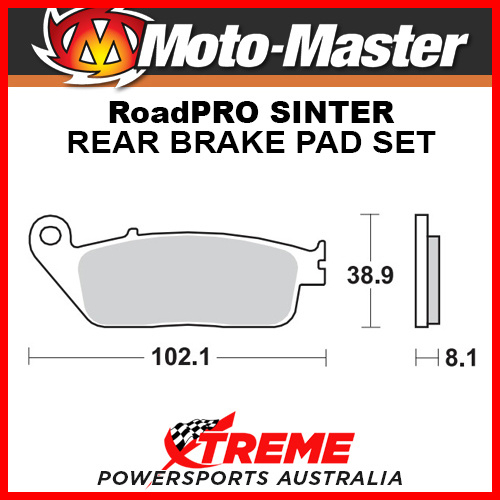 Moto-Master Victory Judge 1731 2013-2017 RoadPRO Sintered Rear Brake Pad 402602