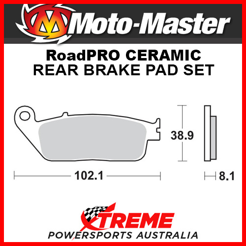 Moto-Master Honda GL1500C Valkyrie 1997-2003 RoadPRO Ceramic Rear Brake Pad 402604