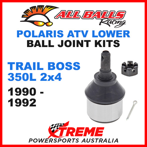 All Balls 42-1030 Trail Boss 350L 2x4 1990-1992 ATV Lower Ball Joint Kit