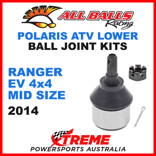 All Balls 42-1030 Polaris Ranger EV 4x4 Midsize 2014 ATV Lower Ball Joint Kit