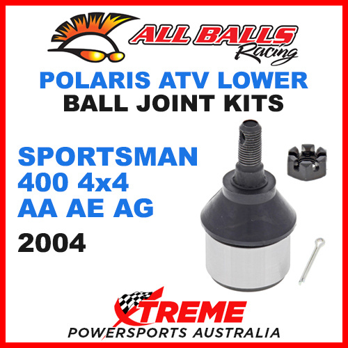 All Balls 42-1030 Sportsman 400 4x4 AA AE AG 2004 ATV Lower Ball Joint Kit