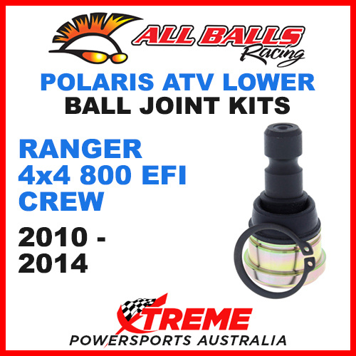 All Balls 42-1037 Polaris Ranger 800 EFI Crew 2010-2014 ATV Lower Ball Joint Kit