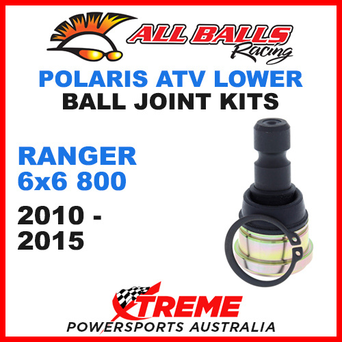 All Balls 42-1037 Polaris Ranger 6X6 800 2010-2015 ATV Lower Ball Joint Kit