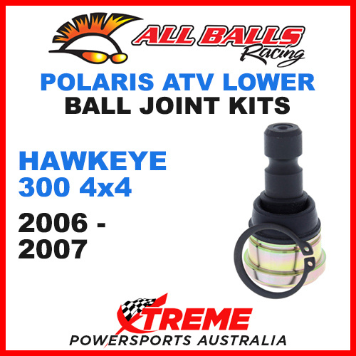 All Balls 42-1037 Hawkeye 300 4x4 2006-2007 ATV Lower Ball Joint Kit