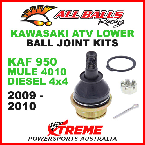 42-1041 Kawasaki KAF 950 Mule 4010 Diesel 4x4 2009-2010 ATV Lower Ball Joint Kit