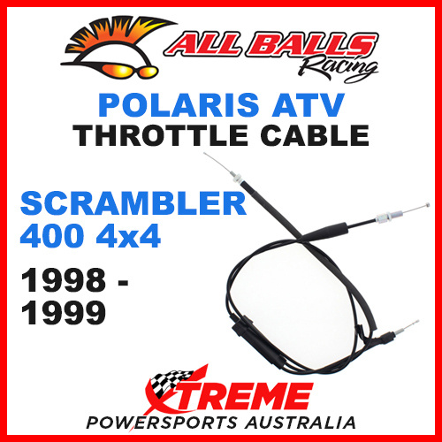 ALL BALLS 45-1162 ATV POLARIS THROTTLE CABLE SCRAMBLER 400 4X4 1998-1999 QUAD