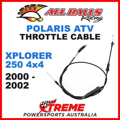 ALL BALLS 45-1165 ATV POLARIS THROTTLE CABLE XPLORER 250 4x4 2000-2002 QUAD BIKE