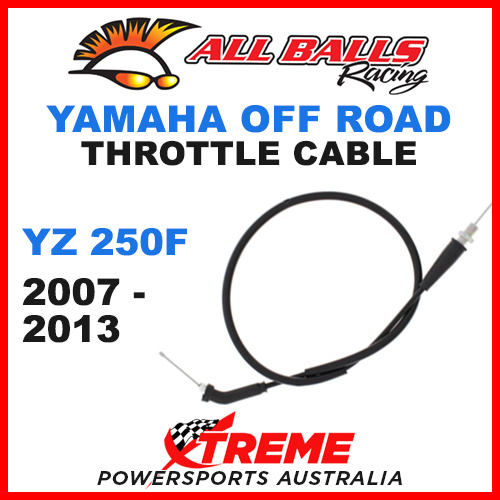 ALL BALLS 45-1172 MX YAMAHA THROTTLE CABLE YZ250F YZF250 2007-2013 OFF ROAD