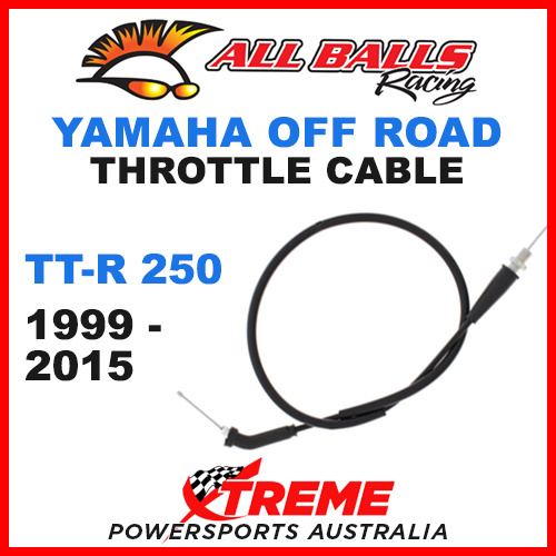 ALL BALLS 45-1180 MX YAMAHA THROTTLE CABLE TT-R250 TTR250 1999-2015 OFF ROAD