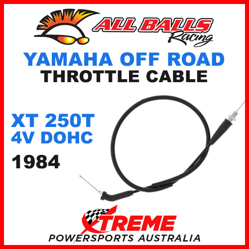 ALL BALLS 45-1180 MX YAMAHA THROTTLE CABLE XT250T XT 250T 4v DOHC 1984 OFF ROAD