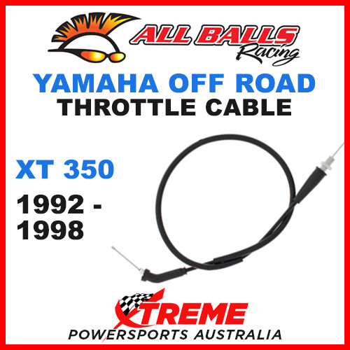 ALL BALLS 45-1180 MX YAMAHA THROTTLE CABLE XT350 XT 350 1992-1998 OFF ROAD