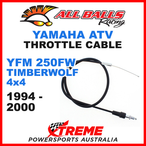 ALL BALLS 45-1187 ATV YAMAHA THROTTLE CABLE YFB250FW TIMBER WOLF 4X4 1994-2000