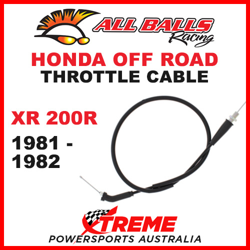 ALL BALLS 45-1201 MX HONDA THROTTLE CABLE XR200R XR 200R 1981-1982 DIRT BIKE