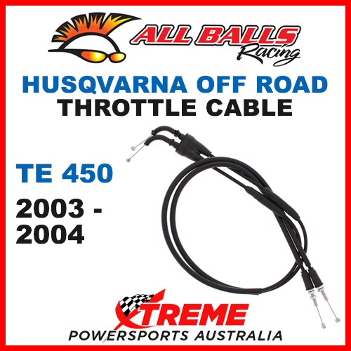 ALL BALLS 45-1215 MX HUSQVARNA THROTTLE CABLE TE450 TE 450 2003-2004 DIRT BIKE