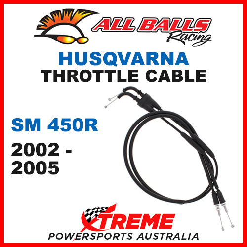 ALL BALLS 45-1220 MX HUSQVARNA THROTTLE CABLE SM450R 2008-2009 ROAD BIKE