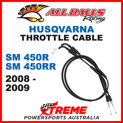 ALL BALLS 45-1220 MX HUSQVARNA THROTTLE CABLE SM450RR 2008-2009 ROAD BIKE