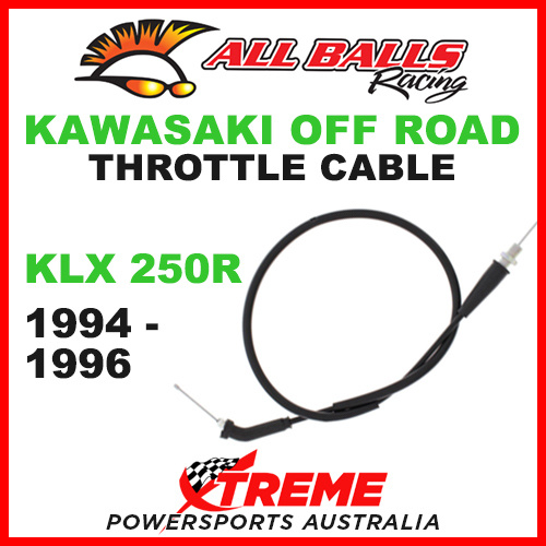 ALL BALLS 45-1222 KAWASAKI THROTTLE CABLE KLX250R KLX 250R 1994-1996 DIRT BIKE