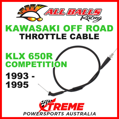 ALL BALLS 45-1222 KAWASAKI THROTTLE CABLE KLX650R KLX 650R COMPETITION 1993-1995