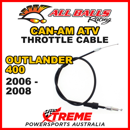 ALL BALLS 45-1224 ATV CAN AM THROTTLE CABLE OUTLANDER 400 2006-2008 QUAD BIKE