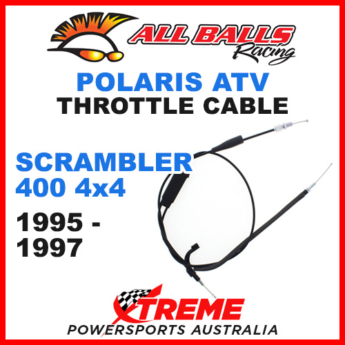 ALL BALLS 45-1225 ATV POLARIS THROTTLE CABLE SCRAMBLER 400 4X4 1995-1997 QUAD