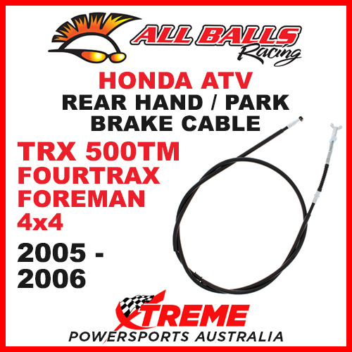 45-4012 Honda TRX500TM Fourtrax Foreman 4X4 05-06 ATV Rear Hand Park Brake Cable