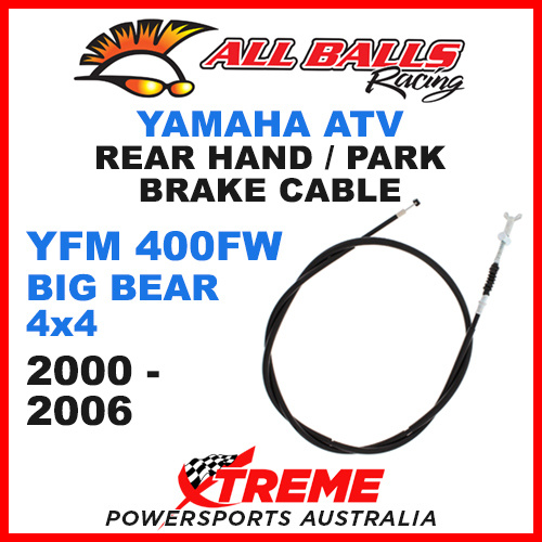 45-4065 YFM400FW Big Bear 4X4 2000-2006 ATV Rear Hand Park Brake Cable