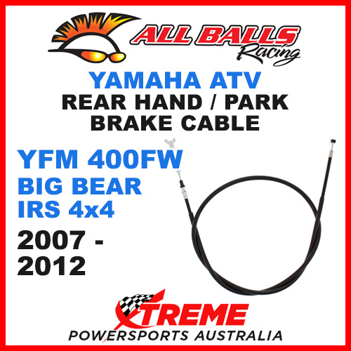 45-4066 YFM 400FW Big Bear IRS 4X4 2007-2012 ATV Rear Hand Park Brake Cable