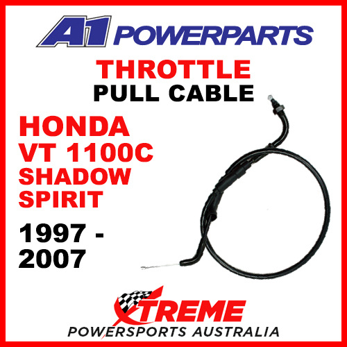 A1 Powerparts Honda VT1100C Shadow Spirit 97-07 Throttle Pull Cable 50-094-10