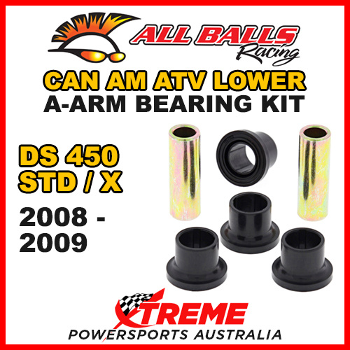 All Balls 50-1126 Can Am ATV DS450 STD/X 2008-2009 Lower A-Arm Bearing Kit