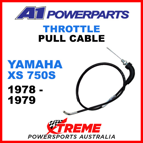 A1 Powerparts Yamaha XS750S XS750S 1978-1979 Throttle Pull Cable 51-004-10