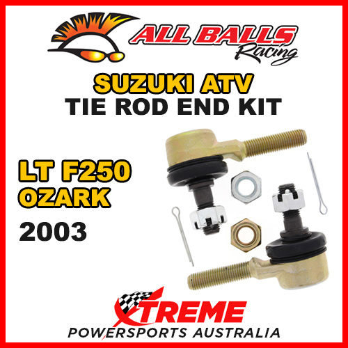 All Balls 51-1012 For Suzuki ATV LTF250 LTF 250 Ozark 2003 Tie Rod End Kit