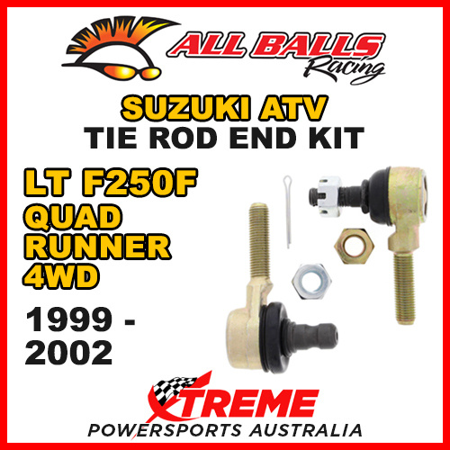 All Balls 51-1015 For Suzuki ATV LT-F250F 4WD Quad Runner 1999-2002 Tie Rod End Kit