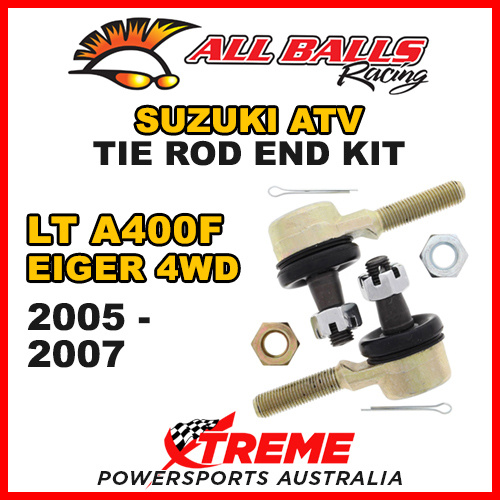 All Balls 51-1016 For Suzuki ATV LT-A400F Eiger 4WD 2005-2007 Tie Rod End Kit