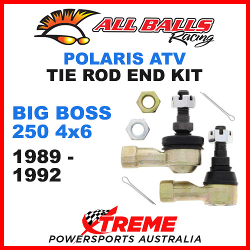 All Balls 51-1020 Polaris Big Boss 250 4x6 1989-1992 Tie Rod End Kit