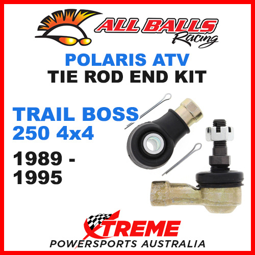 All Balls 51-1022 Polaris Trail Boss 250 4x4 1989-1995 ATV Tie Rod End Kit