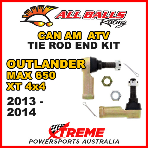 All Balls 51-1034 Can Am Outlander MAX 650 XT 4x4 2013-2014 Tie Rod End Kit