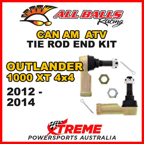All Balls 51-1034 Can Am Outlander 1000 XT 4X4 2012-2014 Tie Rod End Kit