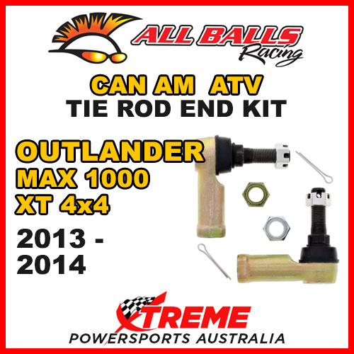 All Balls 51-1034 Can Am Outlander MAX 1000 XT 4x4 2013-2014 Tie Rod End Kit