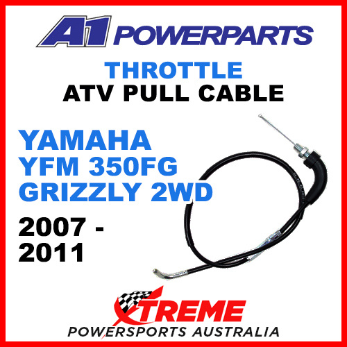 A1 Powerparts Yamaha YFM350FG Grizzly 2WD 2007-11 Throttle Pull Cable 51-282-10