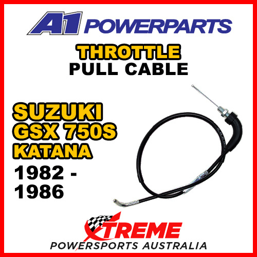 A1 Powerparts For Suzuki GSX750S Katana 1982-1986 Throttle Pull Cable 52-004-10