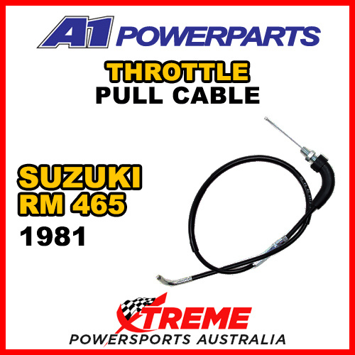 A1 Powerparts For Suzuki RM465 RM 465 1981 Throttle Pull Cable 52-064-10