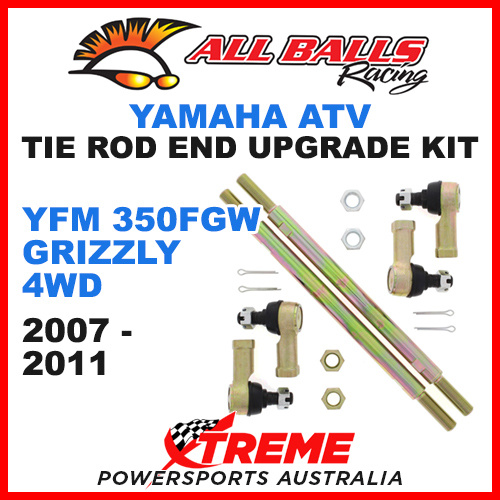 52-1031 Yamaha YFM 350FGW Grizzly 4WD 2007-2011 Tie Rod End Upgrade Kit