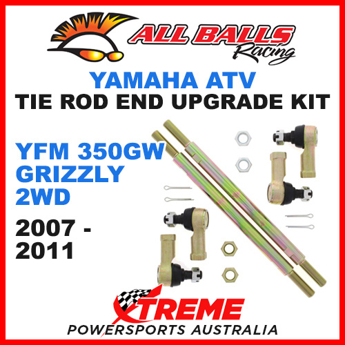 All Balls 52-1031 Yamaha YFM 350GW Grizzly 2WD 2007-2011 Tie Rod End Upgrade Kit