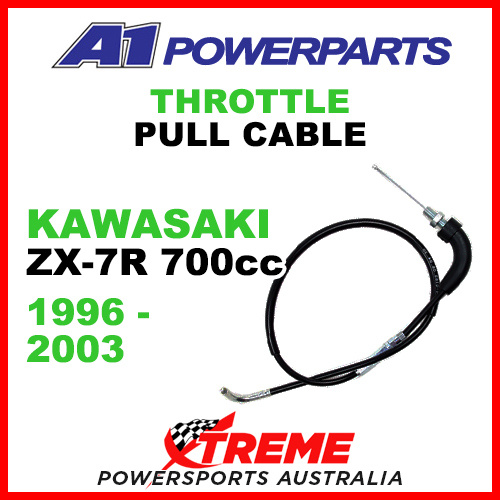 A1 Powerparts Kawasaki ZX-7R 700cc 1996-2003 Throttle Pull Cable 53-301-10