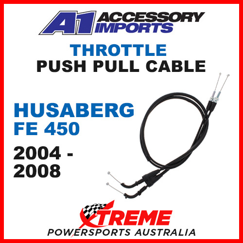 A1 Powerparts Husaberg FE450 2004-2008 Throttle Push/Pull Cable 54-300-10