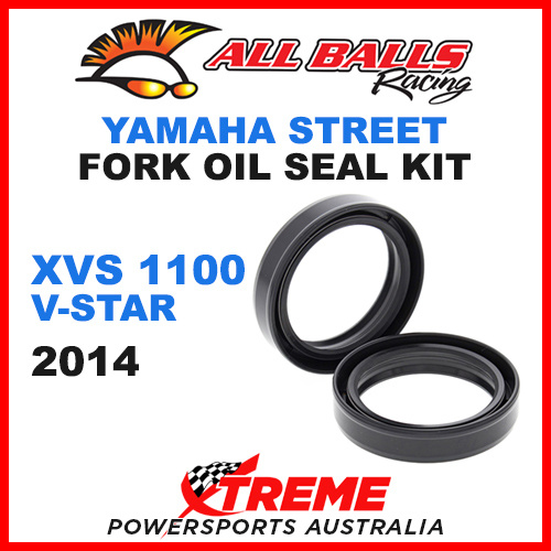 All Balls 55-116 Yamaha XVS1100 XVS 1100 V-Star 2014 Fork Oil Seal Kit 41x53x10.5