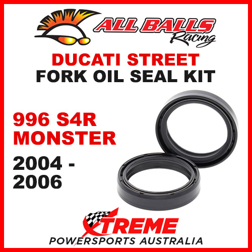 All Balls 55-120 Ducati 996 S4R Monster 2004-2006 Fork Oil Seal Kit 43x54x11