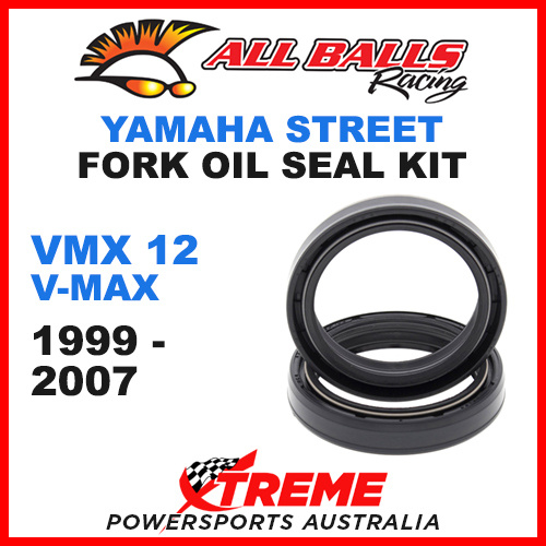 All Balls 55-123 Yamaha VMX12 V-Max 1200cc 1999-2007 Fork Oil Seal Kit 43x55x9.5/10