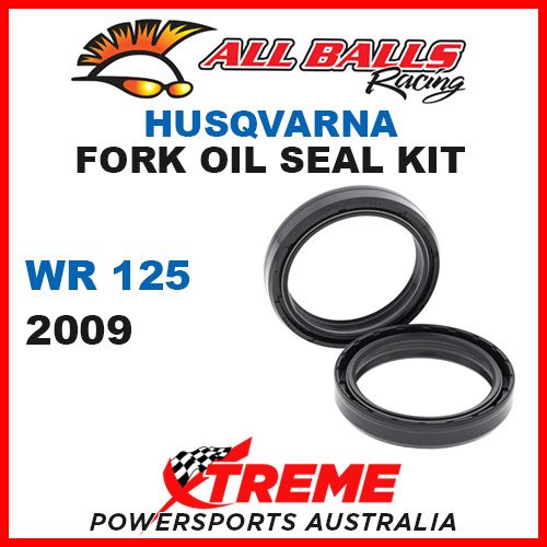 All Balls 55-130 Husqvarna WR125 WR 125 2009 Fork Oil Seal Kit 50x63x11